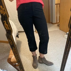 Ann Taylor Petite Cropped Black Pants